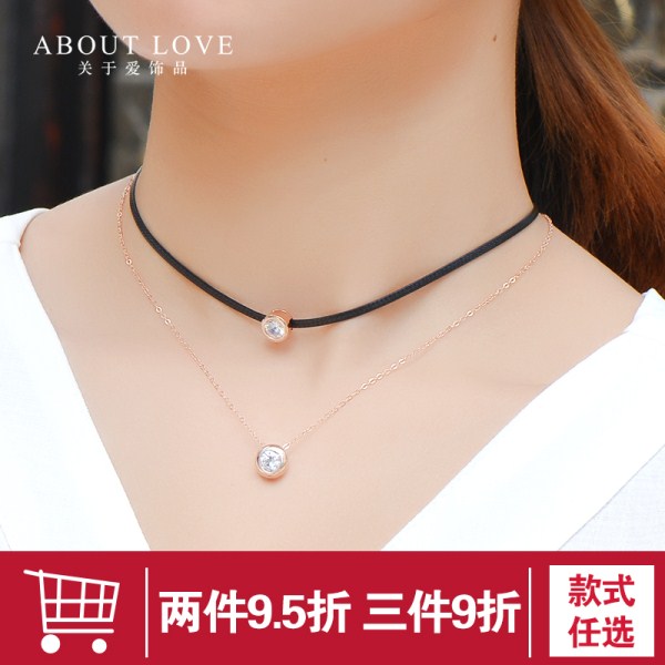 925银choker项圈女颈带脖链韩国性感脖子锁骨学生少女欧美个性